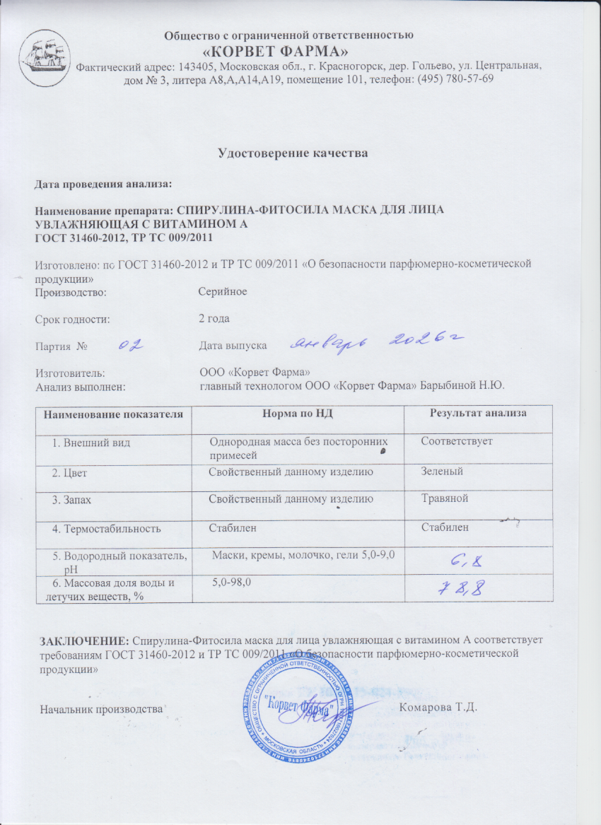 Паспорт №01202602